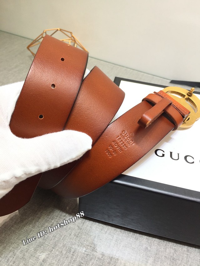 Gucci男士皮帶 古奇高端定制皮料腰帶  jjp1047